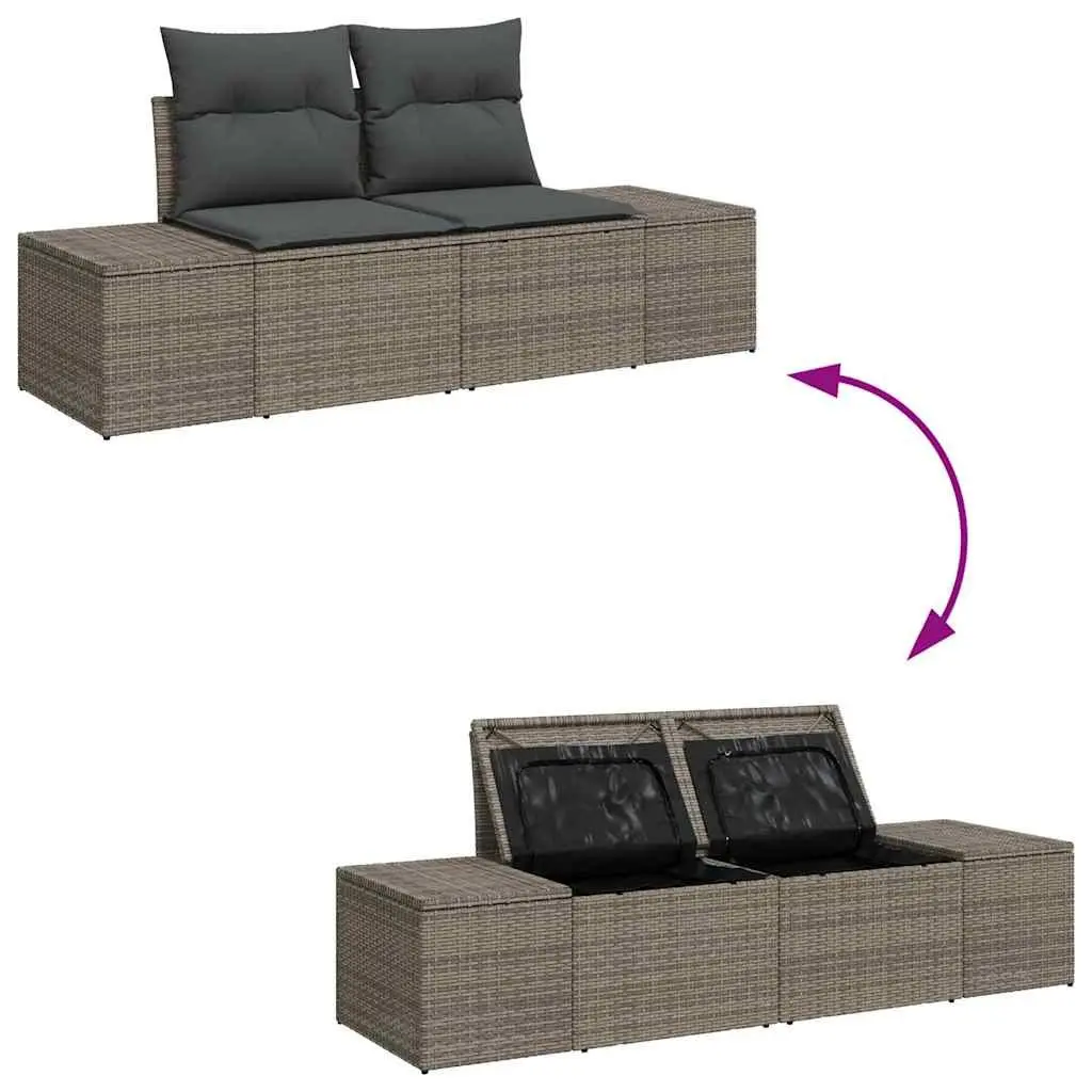 7-Piece Grey Garden Sofa Set for Relaxation