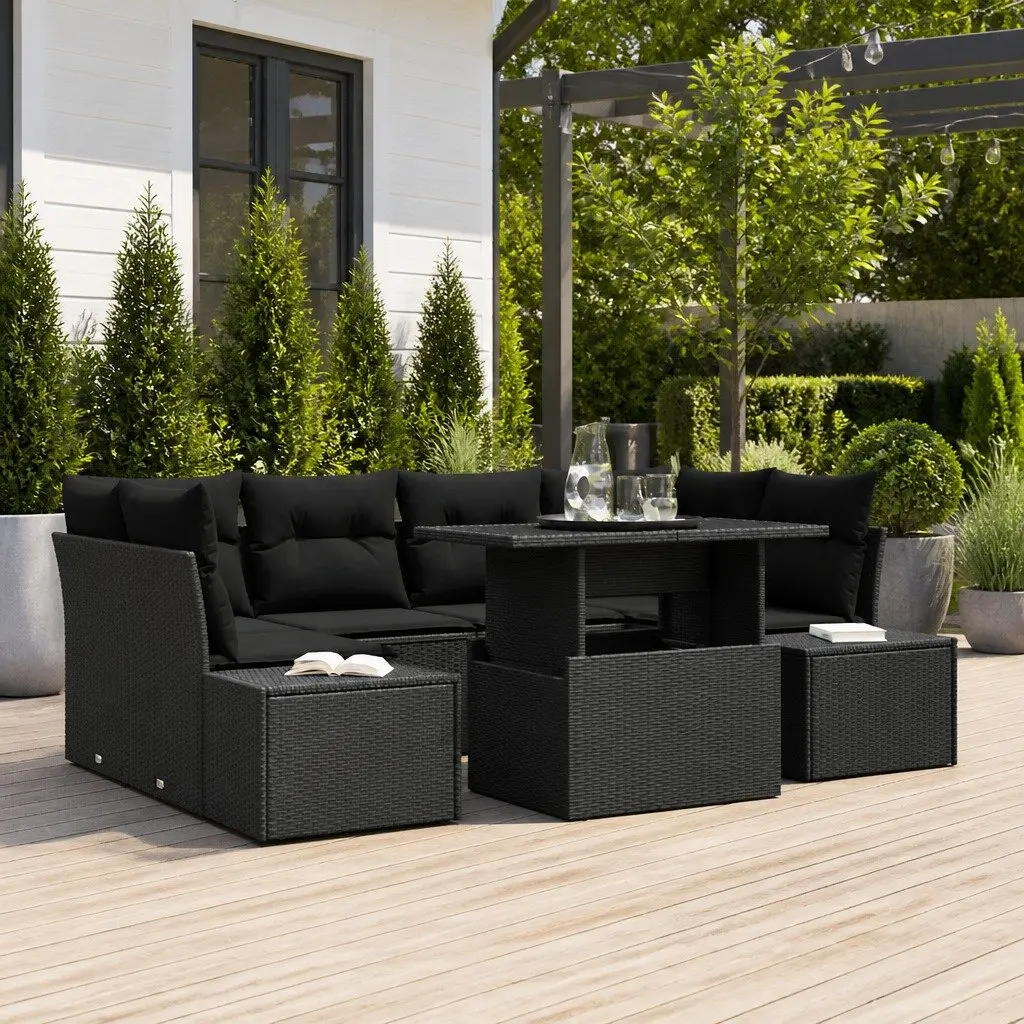 Outdoor Garden Sofa Set with Storage and Comfort