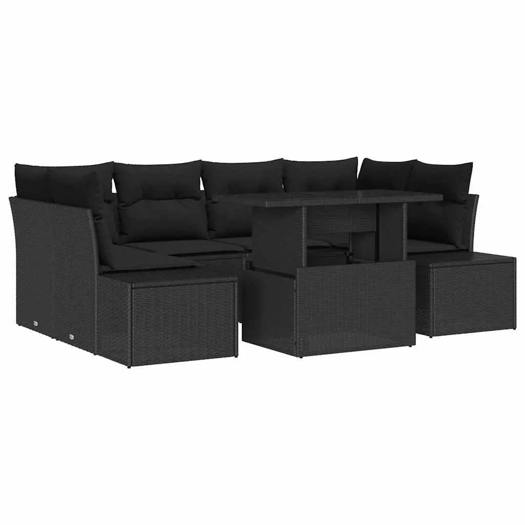 Outdoor Garden Sofa Set with Storage and Comfort