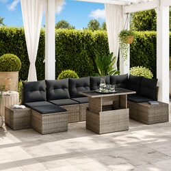 Reliable 8-Piece Outdoor Sofa Set with Storage Features