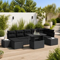 Value and Practicality in This 8-Piece Garden Sofa Set