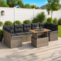 Value-Driven 8-Seater Outdoor Sofa Set with Storage