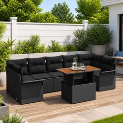 Comfortable 8-Seater Garden Sofa Set with Practical Features