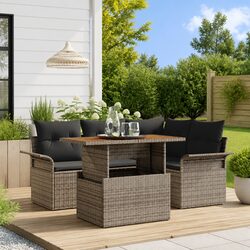 5-Piece Grey Garden Sofa Set: Value and Functionality