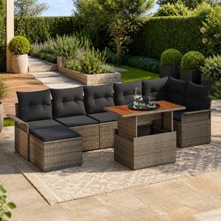 Comfortable and Value-Packed 8-Piece Garden Sofa Set