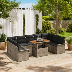 Comfortable and Versatile 10-Piece Garden Sofa Set
