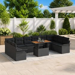 Reliable 9-Piece Outdoor Sofa Set with Storage Features