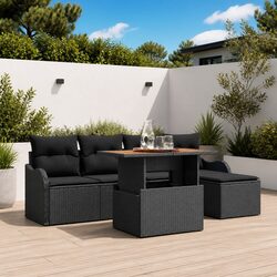 6-Piece Garden Sofa Set with Storage and Comfort