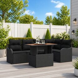 Quality 6-Piece Modular Garden Sofa Set with Storage