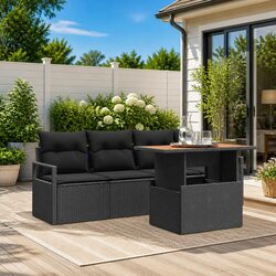 Reassuringly Comfortable 5-Piece Modular Garden Sofa Set