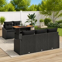 A Cozy and Practical 6-Piece Outdoor Sofa Set