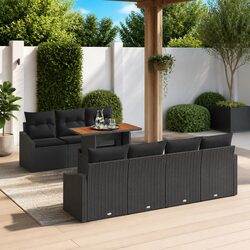 Comfortable and Practical 8-Piece Garden Sofa Set