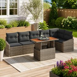 Comfortable 7-Piece Outdoor Sofa Set - Great Value