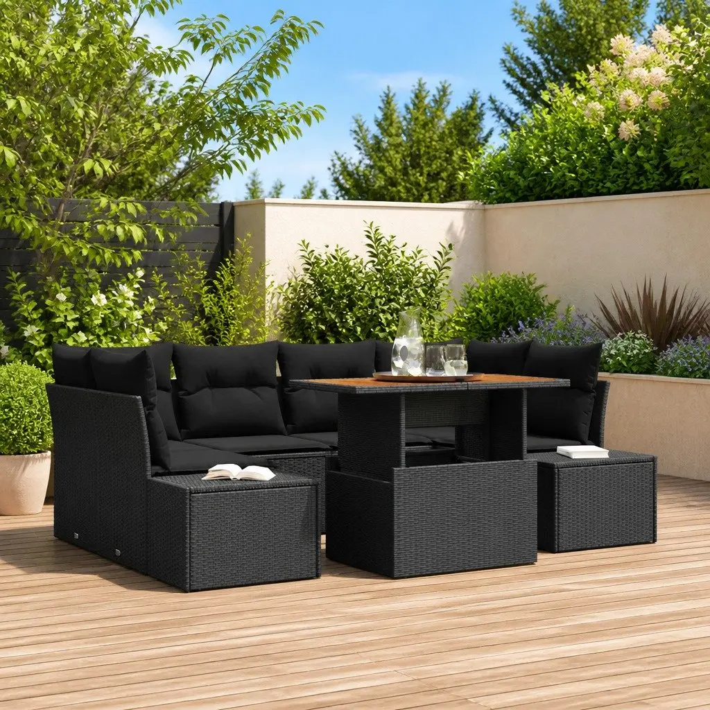 7-Piece Garden Sofa Set with Storage Options