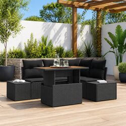 Practical 5-Piece Garden Sofa Set with Storage Features