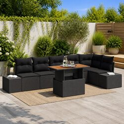 Quality Modular 7-Piece Garden Sofa Set with Storage