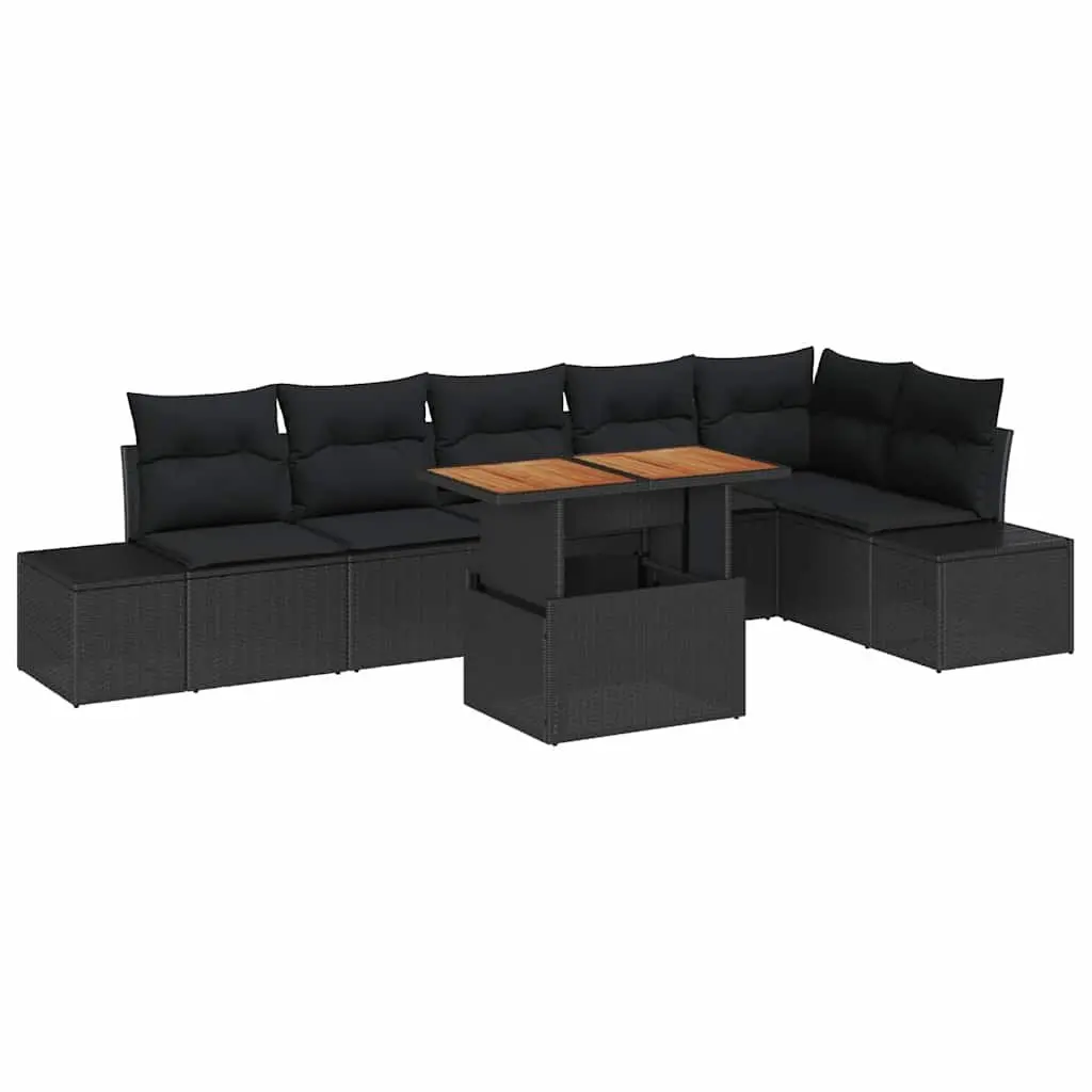 Modular 7-Piece Garden Sofa Set with Storage