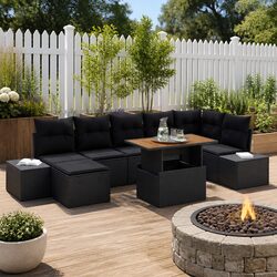 Reliable 8-Piece Outdoor Sofa Set with Storage