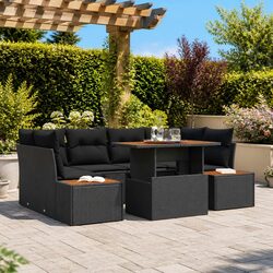 Reliable 7-Piece Outdoor Sofa Set with Storage