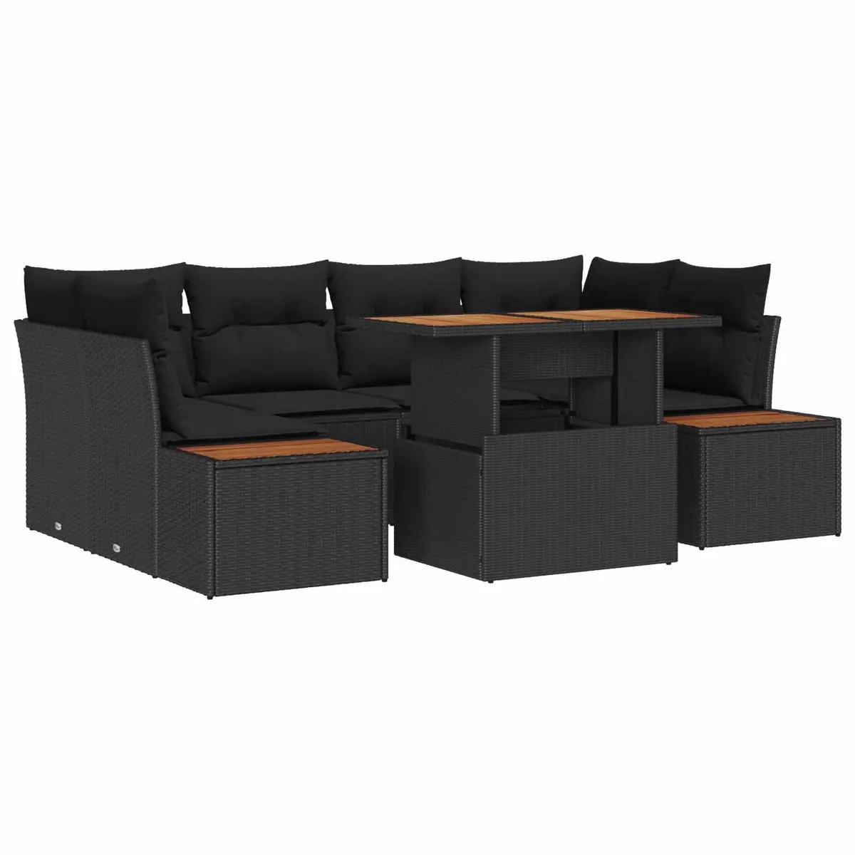 7-Piece Outdoor Sofa Set with Storage