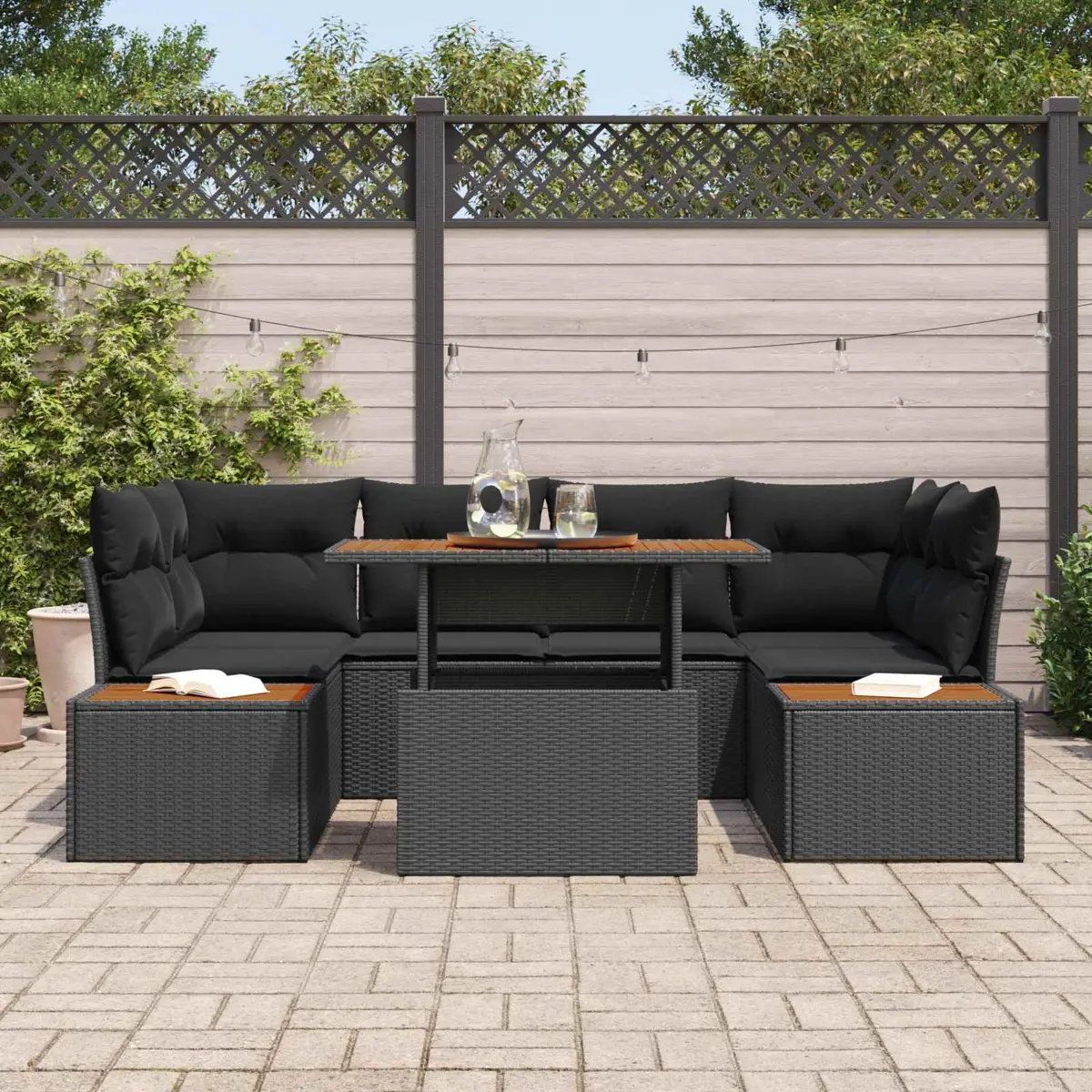 7-Piece Outdoor Sofa Set with Storage