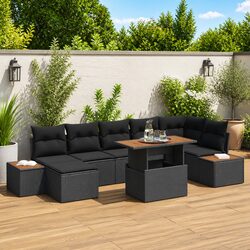 Reliable 8-Piece Garden Sofa Set with Practical Storage