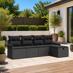 Comfortable and Practical 5-Piece Sofa Set for Outdoors