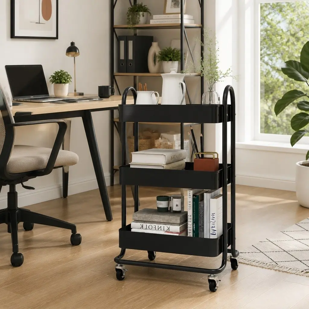 3-Tier Trolley for Easy Organization