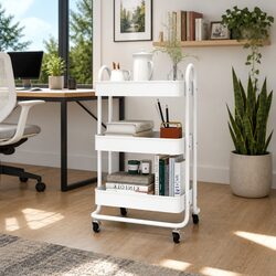 Reliable 3-Tier Trolley with Ample Storage Space