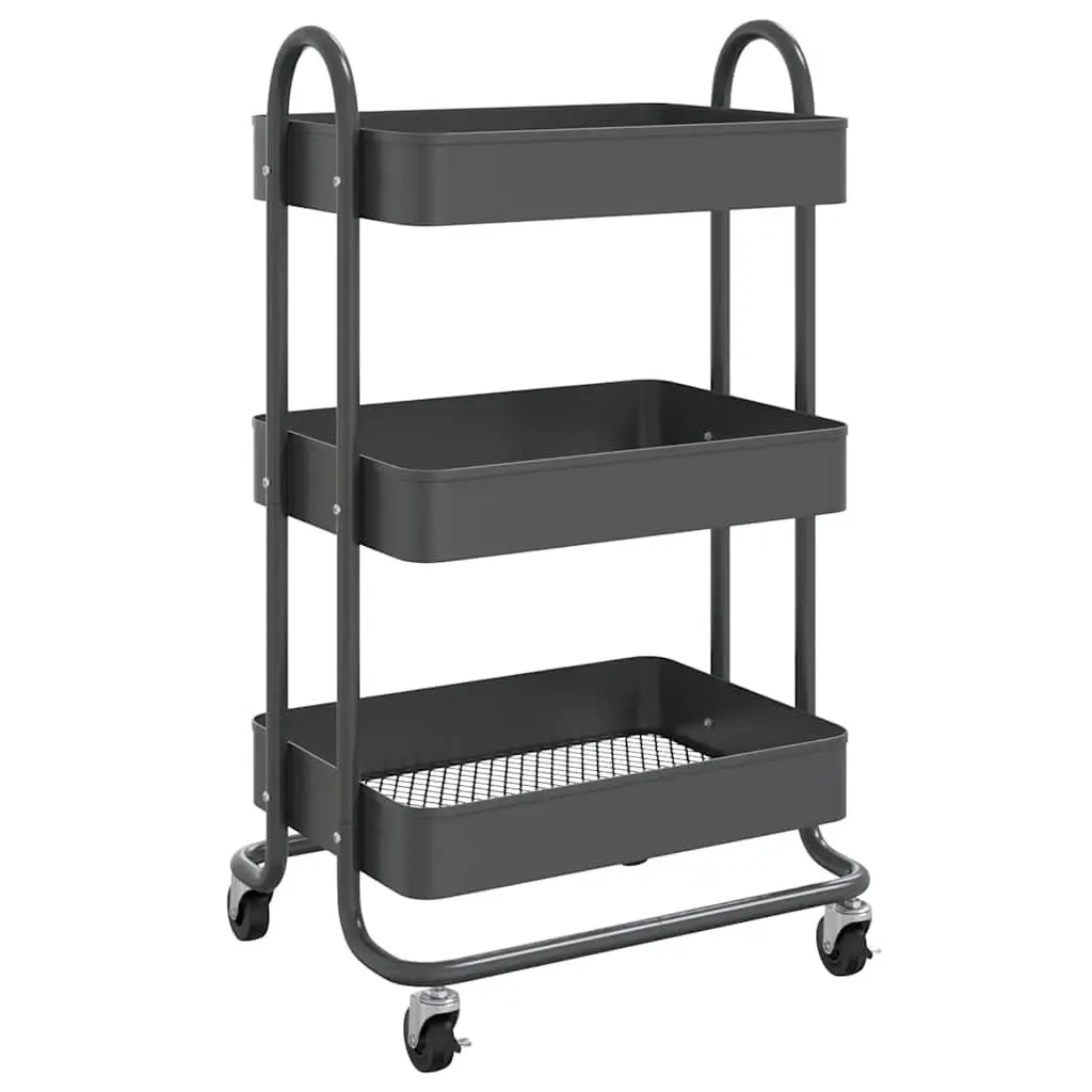 3-Tier Trolley with Steel Construction