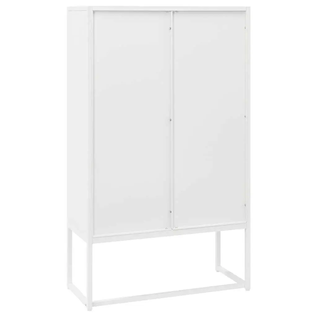 Storage Highboard Cabinet Home Organization 80W x 35D x 135H cm White