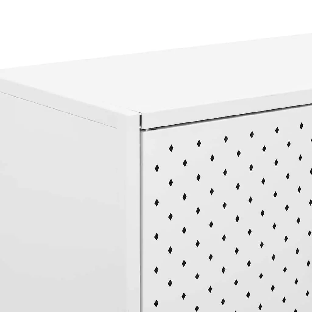 Storage Highboard Cabinet Home Organization 80W x 35D x 135H cm White