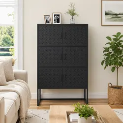 Warm Anthracite Highboard: Practical Storage Solution