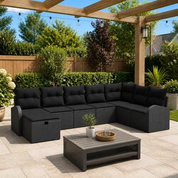 Reliable Outdoor Sofa Set with Storage - Great Value