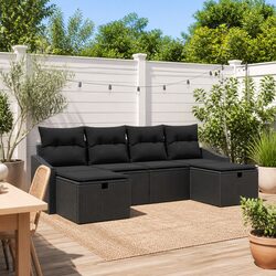 Reliable and Functional 6-Piece Garden Sofa Set