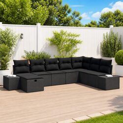 Reliable and Comfortable 8 Pcs Garden Sofa Set