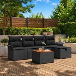 6-Piece Black Sofa Set: Quality and Practical Value
