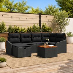 Comfortable 7-Piece Garden Sofa Set for Outdoor Enjoyment