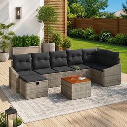 Value-Oriented 8-Piece Garden Sofa Set