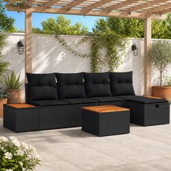 Comfortable and Durable 6-Piece Garden Sofa Set