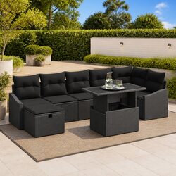 Value-Driven 8-Piece Modular Garden Sofa Set