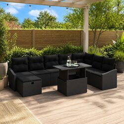 Versatile 9-Piece Modular Garden Sofa Set with Storage
