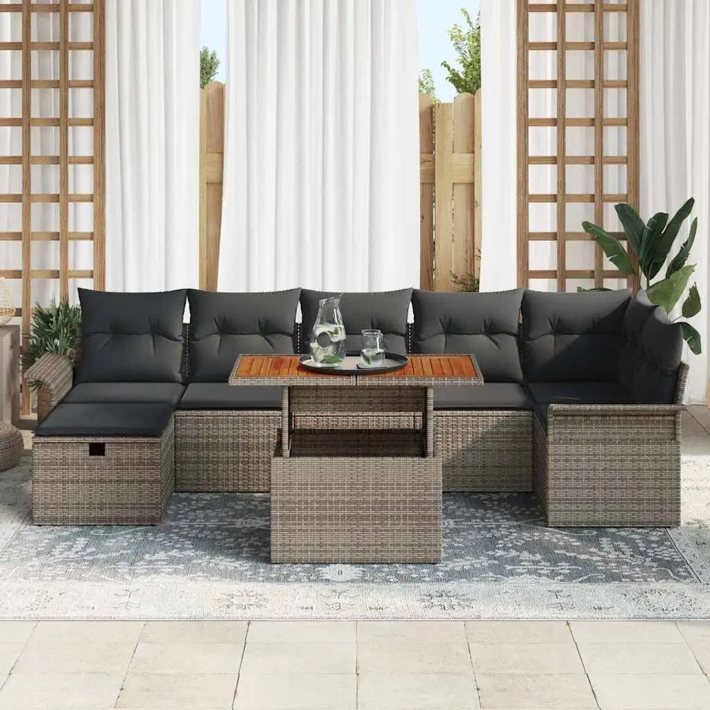8-Piece Garden Sofa Set for Comfort and Functionality