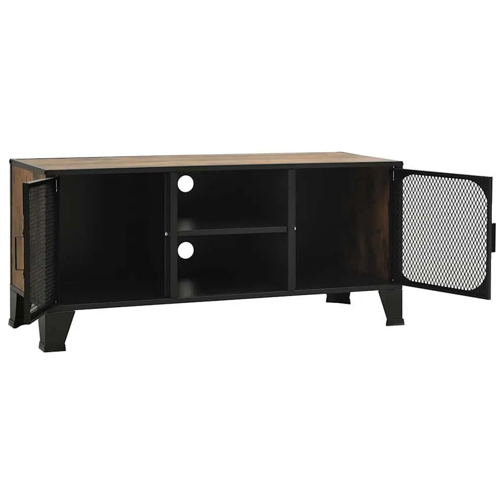 Rustic Brown TV Cabinet with Storage