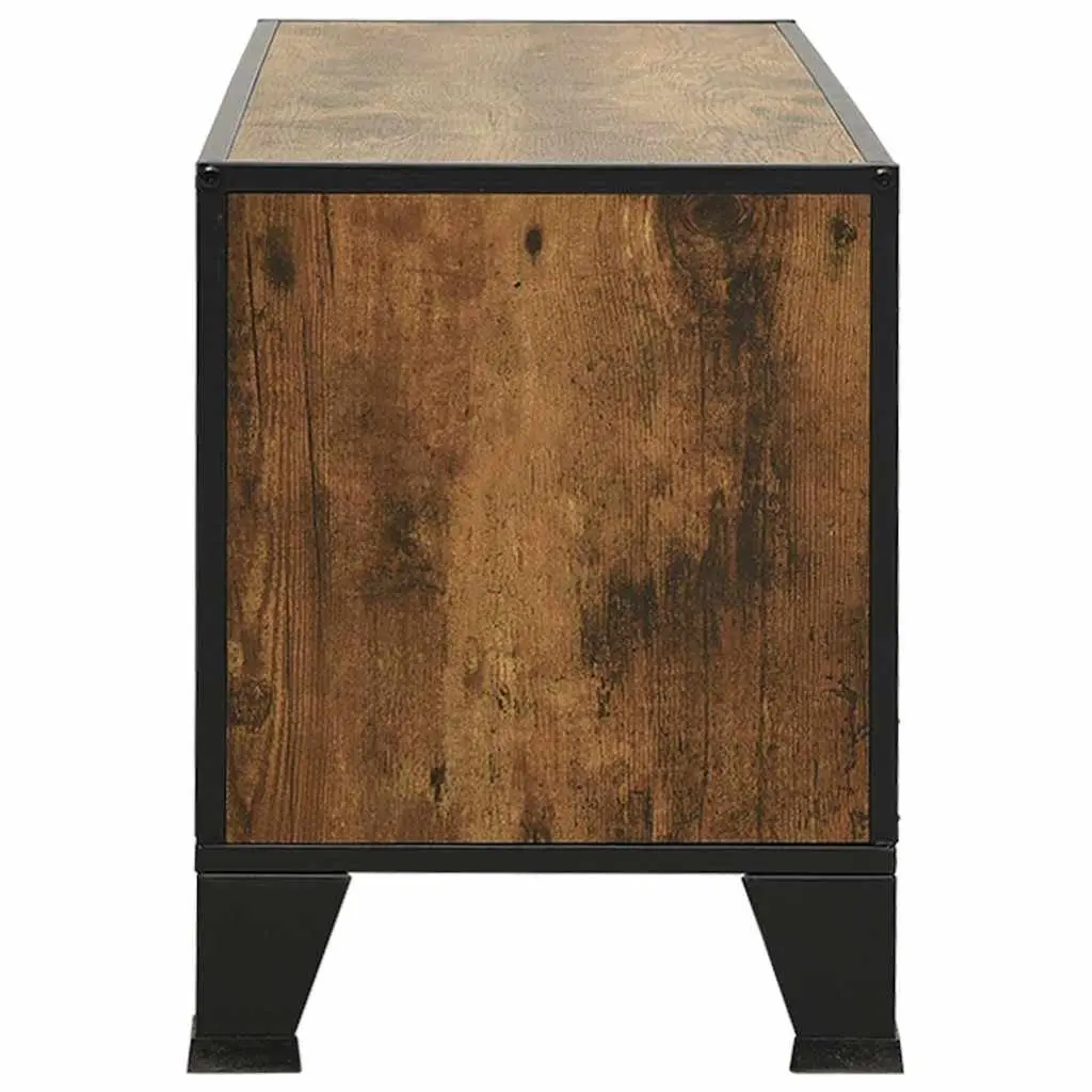 Rustic Brown TV Cabinet with Storage