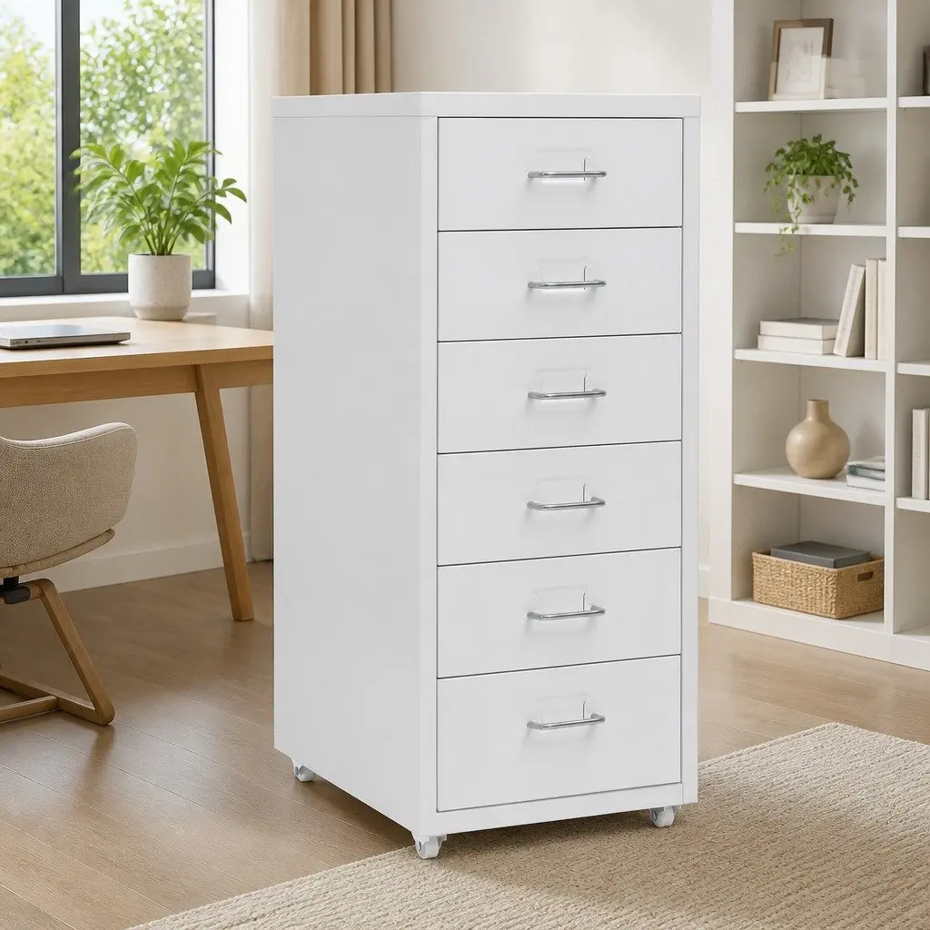 Grey Mobile File Cabinet for Organization Needs