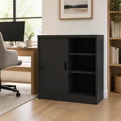 Anthracite Office Storage Cabinet: Practical and Secure