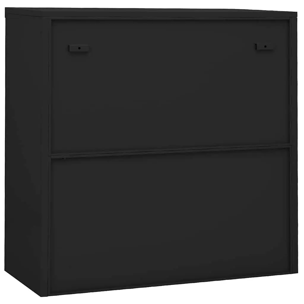 Office Storage Cabinet Sliding Door Anthracite Adjustable Shelves
