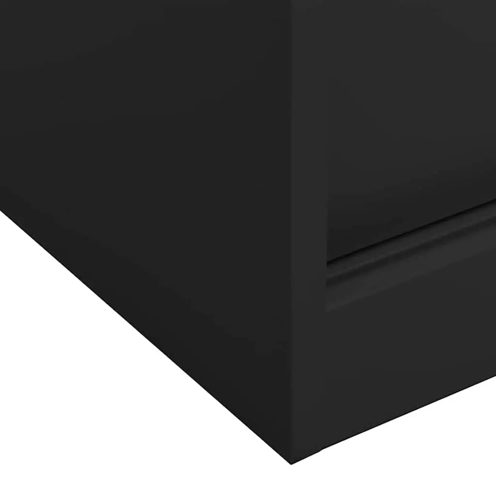 Office Storage Cabinet Sliding Door Anthracite Adjustable Shelves