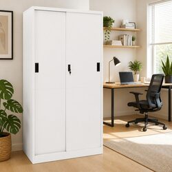 Reliable White Steel Office Storage Cabinet for Your Needs